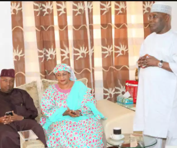 Mama Taraba, Aisha Alhassan Visits Atiku Abubakar In His Adamawa Residence (Photos)